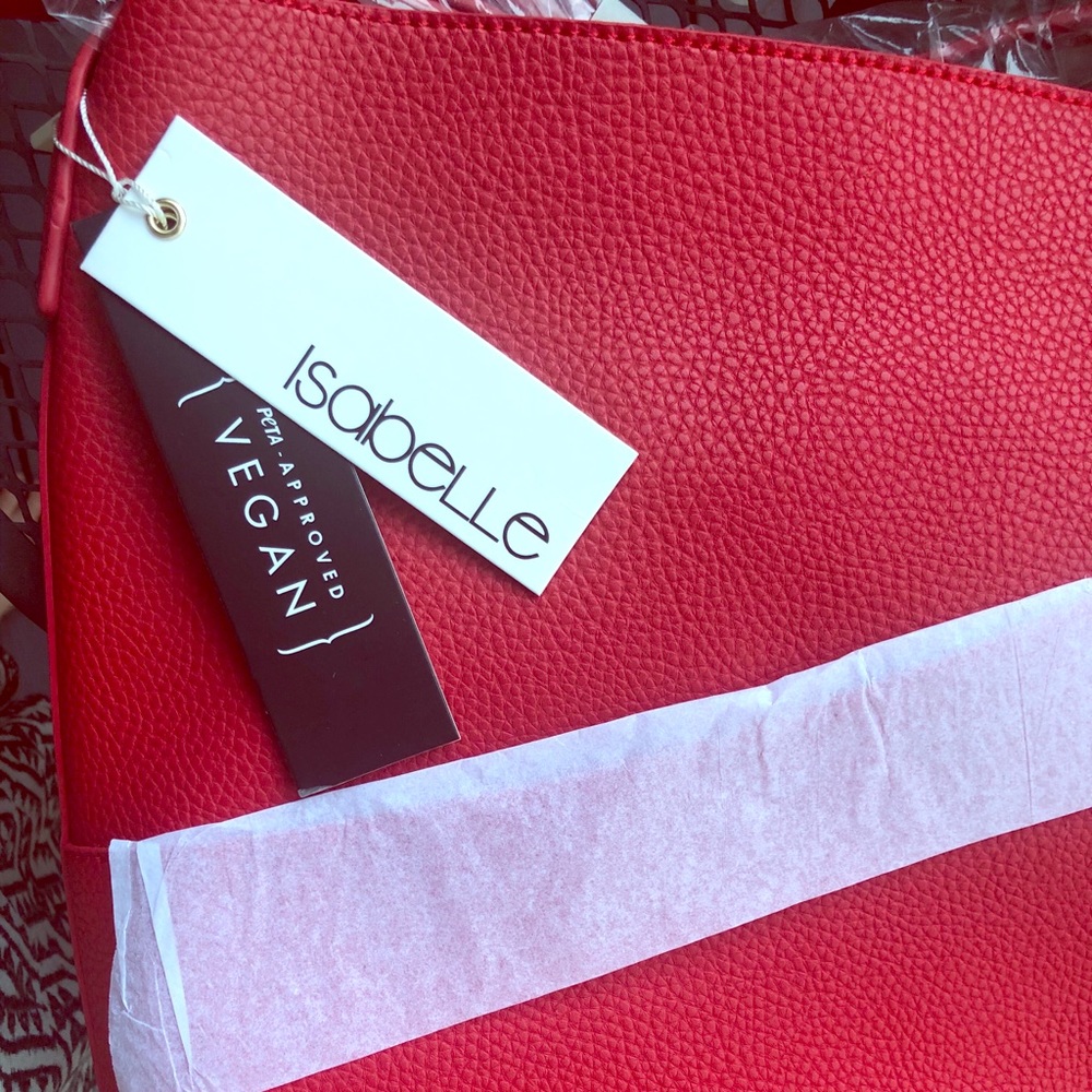 NWT Isabelle Handbag - Red Faux Leather crossbody